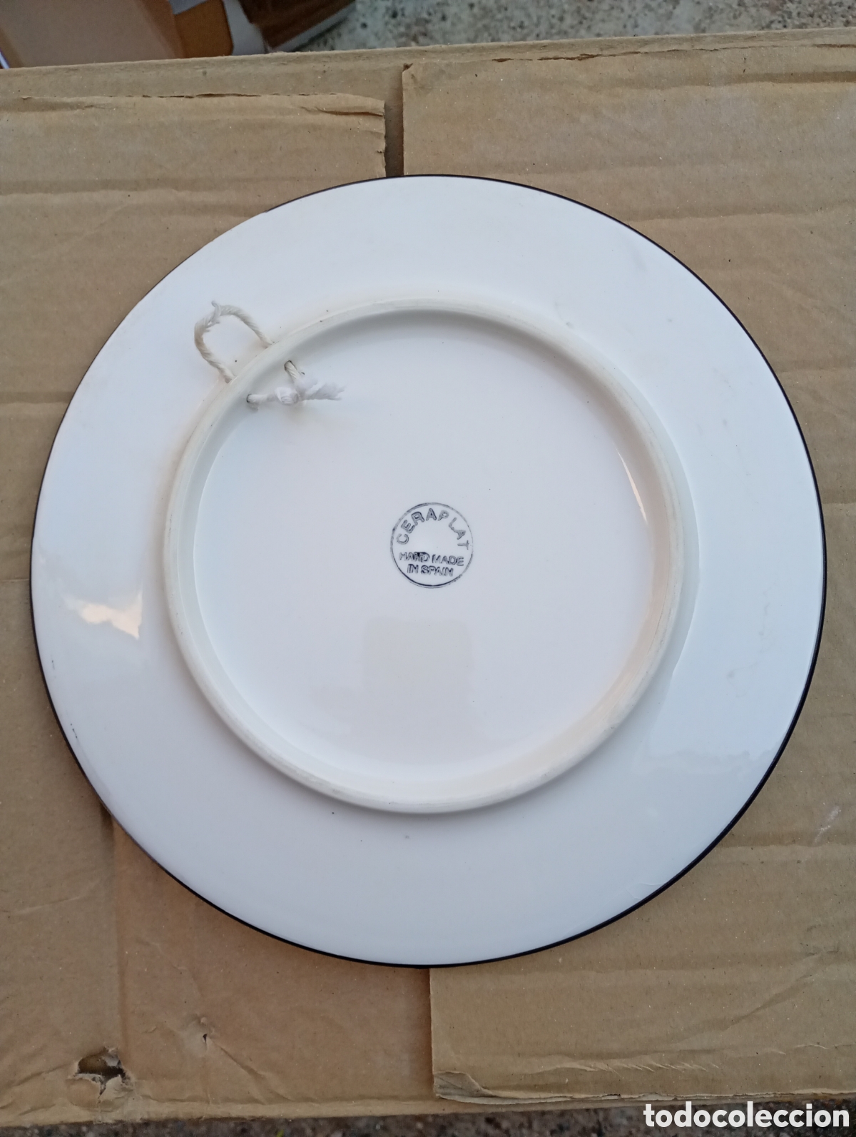 Antig&uuml;edades: Plato colgar pared ceraplat bodeg&oacute;n candelabro - Foto 2