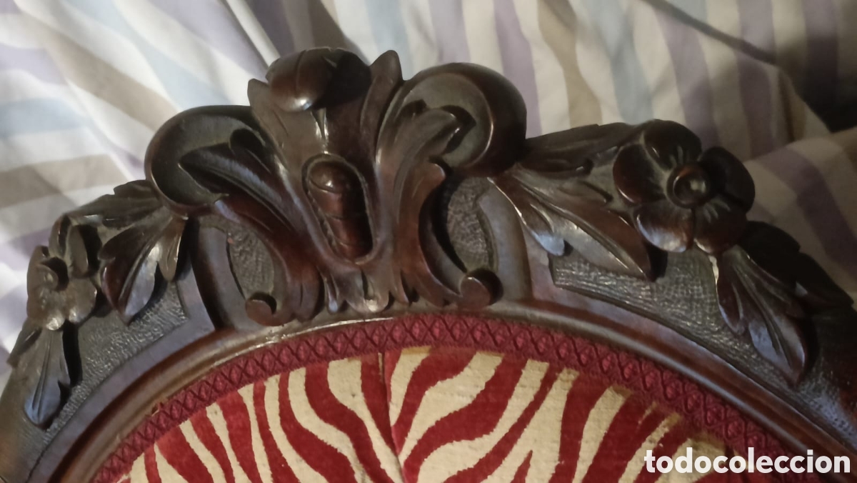 Antig&uuml;edades: Tresillo Isabelino y 2 sillones - Foto 8