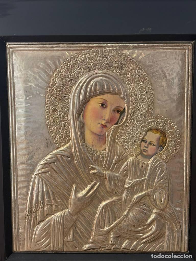 Antig&uuml;edades: ICONO DE LA VIRGEN MAR&Iacute;A - Foto 3