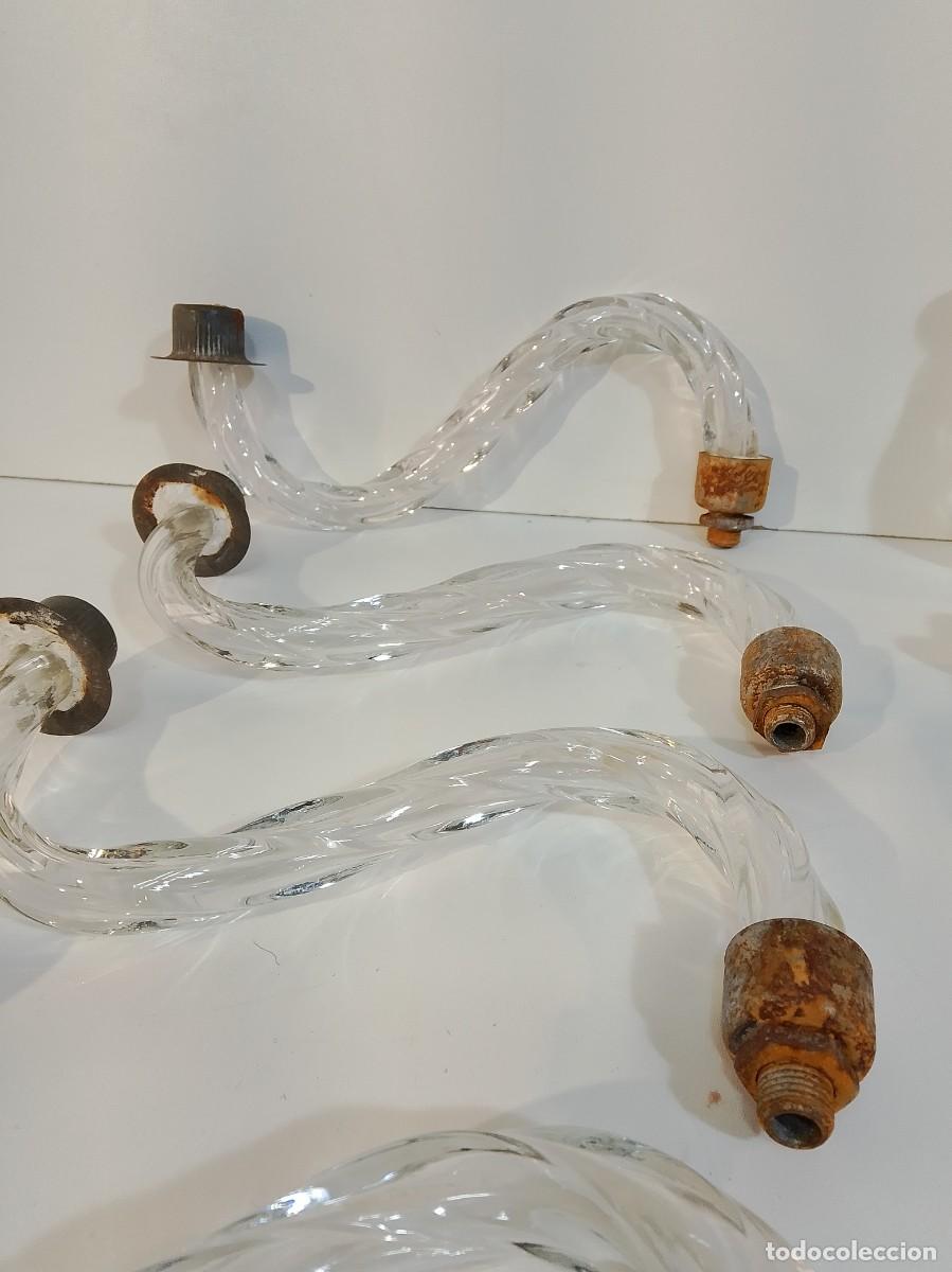 Antig&uuml;edades: repuestos de iluminacion -brazos de vidrio- - Foto 5