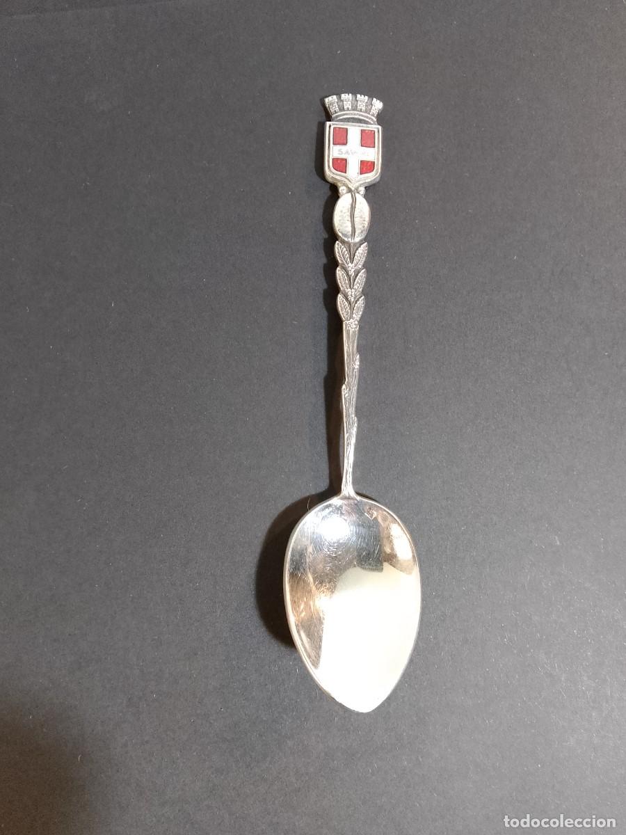 Antig&uuml;edades: cucharita de plata SAVONE- - Foto 1