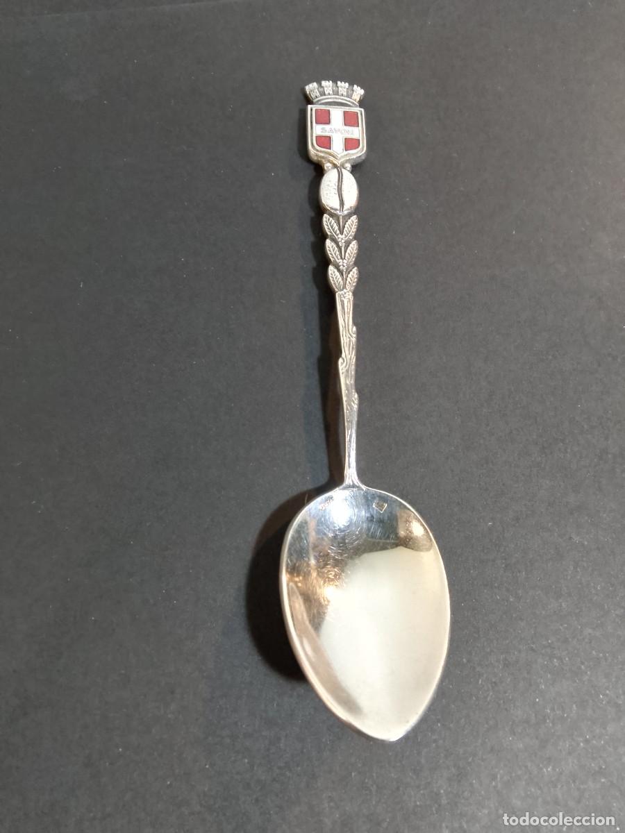 Antig&uuml;edades: cucharita de plata SAVONE- - Foto 3