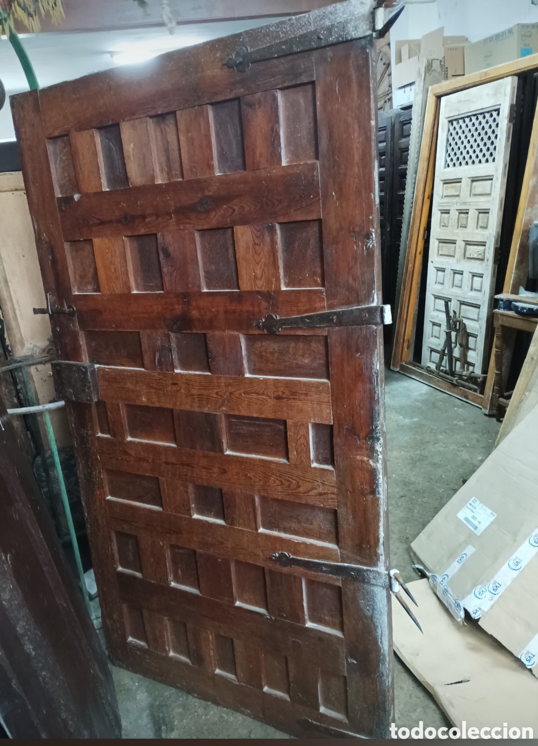 Antig&uuml;edades: PUERTA DE MADERA ANTIGUA - Foto 2