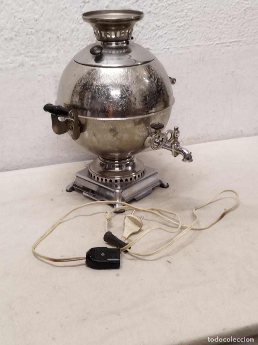 Antig&uuml;edades: Antiguo samovar ruso de la urss comunista. - Foto 1