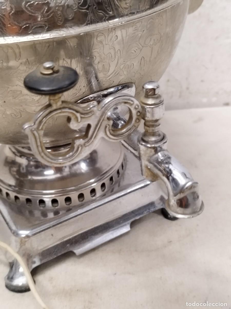 Antig&uuml;edades: Antiguo samovar ruso de la urss comunista. - Foto 5
