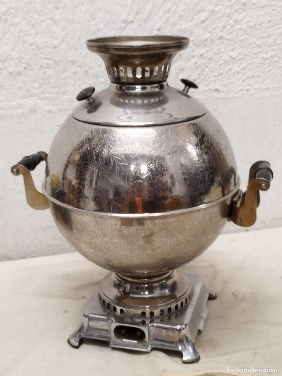 Antig&uuml;edades: Antiguo samovar ruso de la urss comunista. - Foto 18