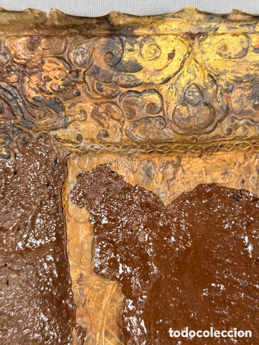 Antig&uuml;edades: Relieve budista en cobre - Foto 14