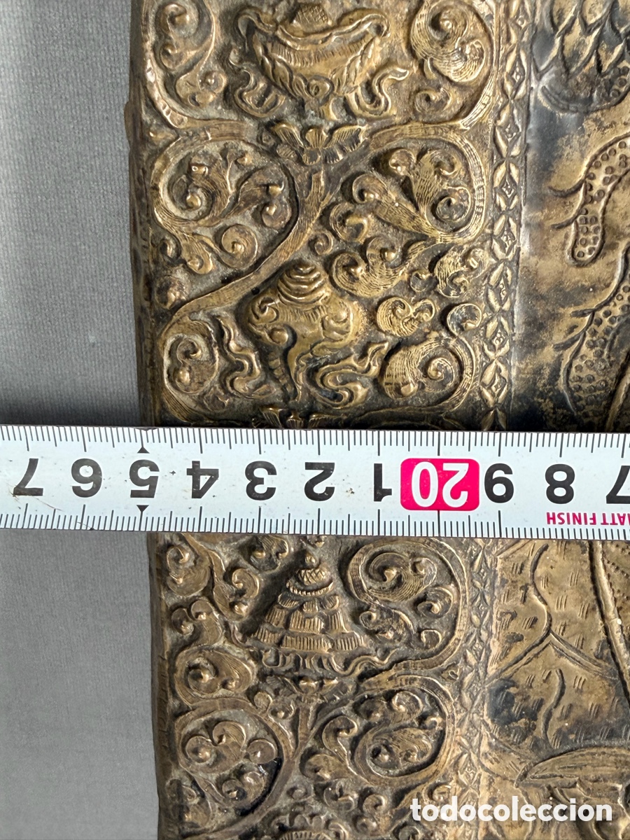 Antig&uuml;edades: Relieve budista en cobre - Foto 18