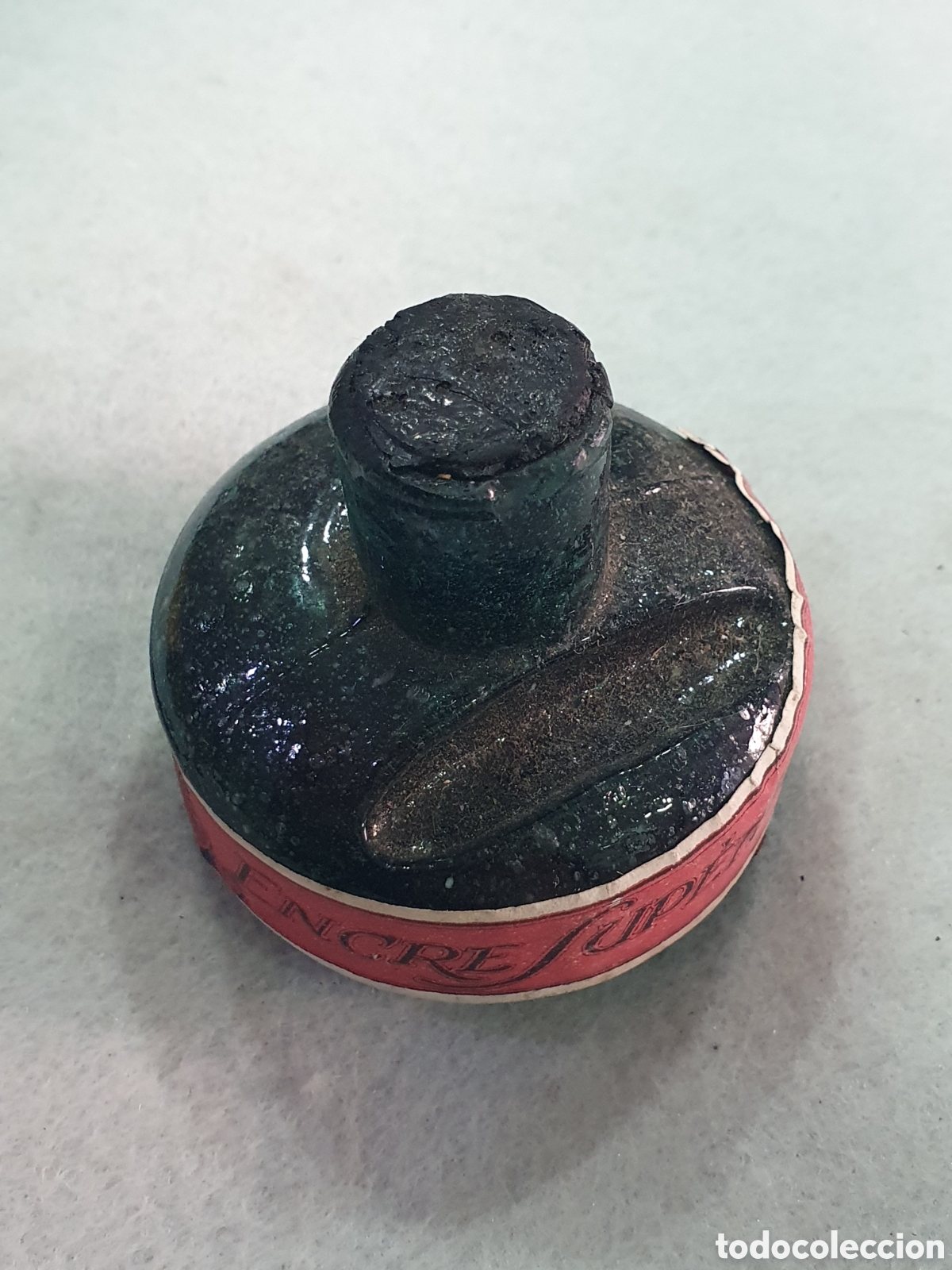 Antig&uuml;edades: Antiguo frasco de tinta. Vac&iacute;o. (L62) - Foto 2