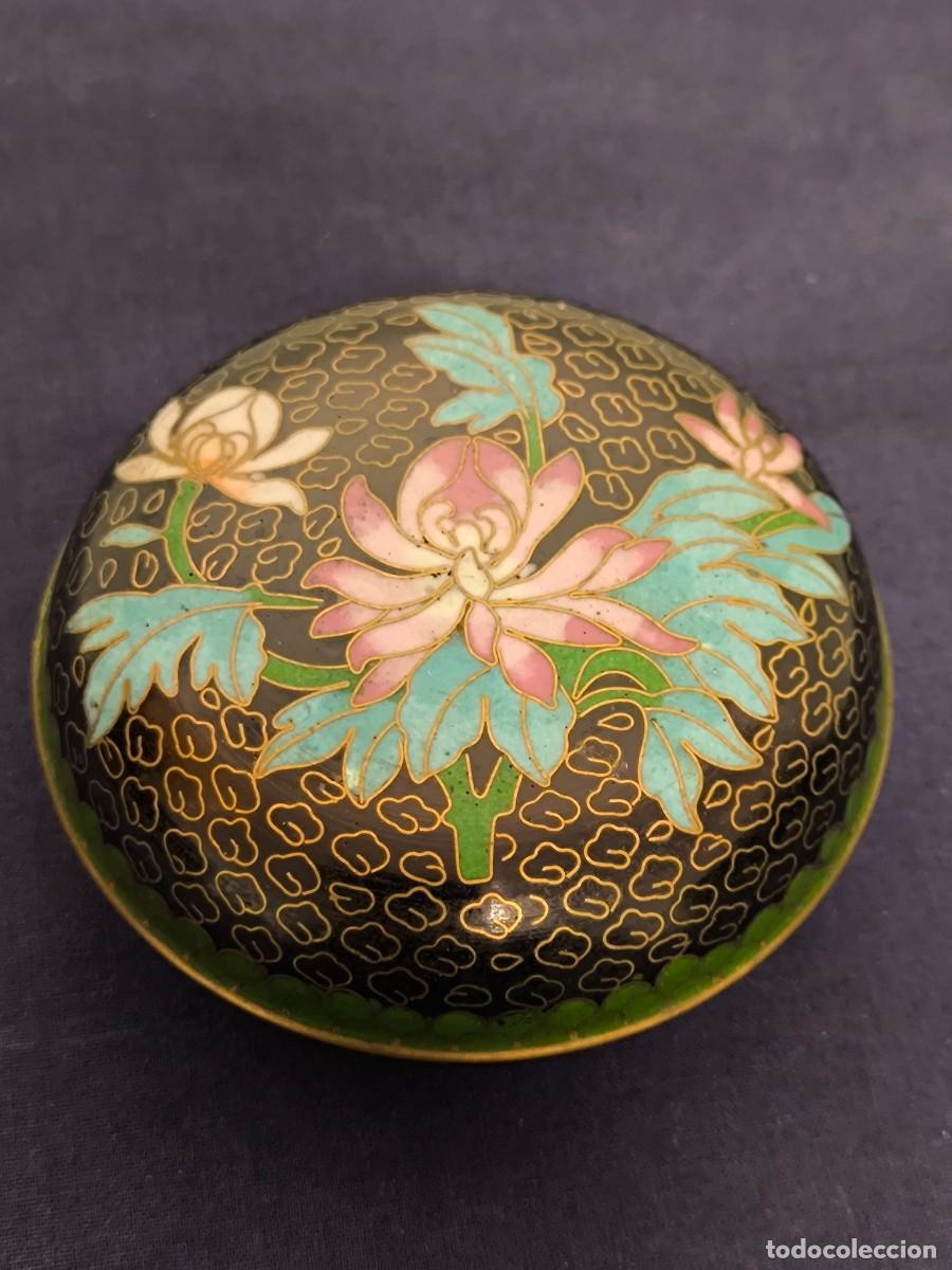 Antig&uuml;edades: CAJA CHINA REALIZADA EN CLOISONNE - Foto 3