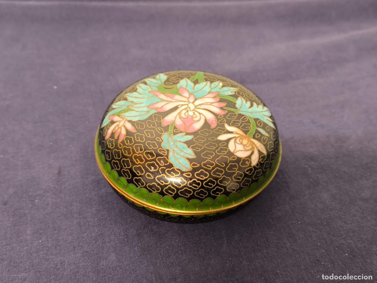 Antig&uuml;edades: CAJA CHINA REALIZADA EN CLOISONNE - Foto 5