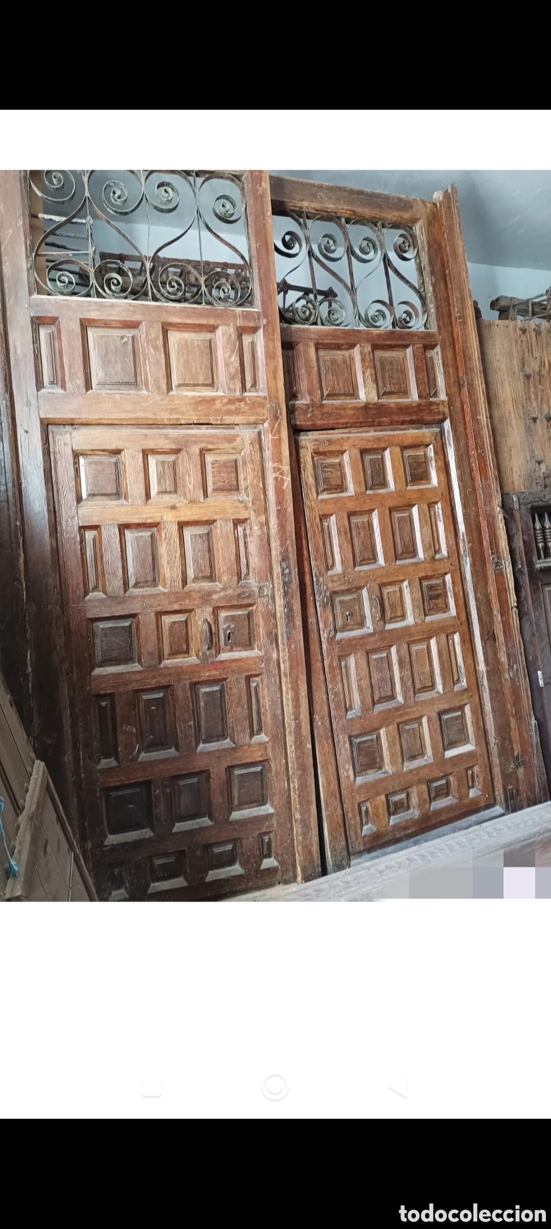 Antig&uuml;edades: PORT&Oacute;N ANTIGUO DE MADERA - Foto 1