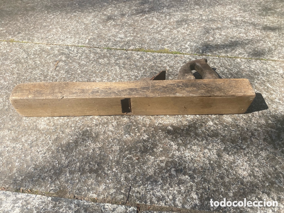 Antig&uuml;edades: Herramienta de carpintero, antiguo cepillo o garlopa - Foto 3