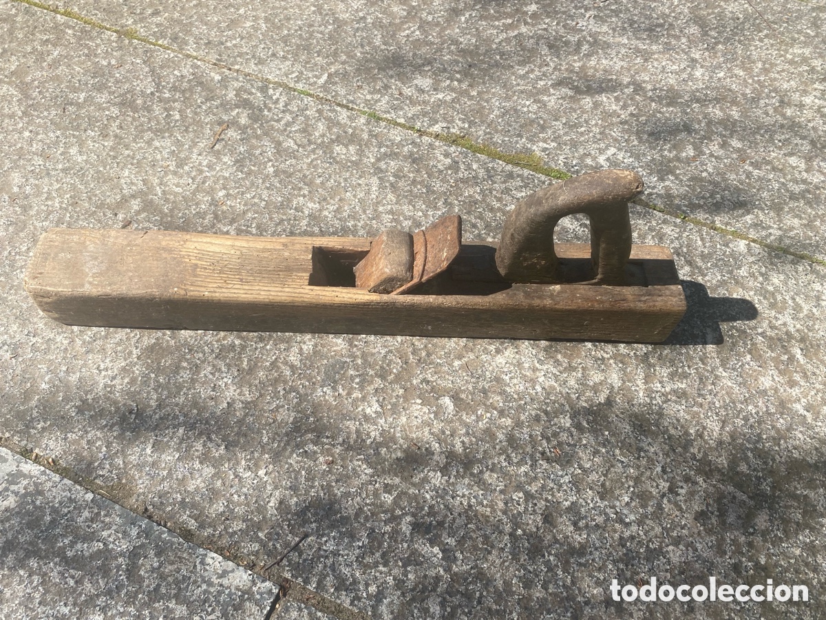 Antig&uuml;edades: Herramienta de carpintero, antiguo cepillo o garlopa - Foto 1