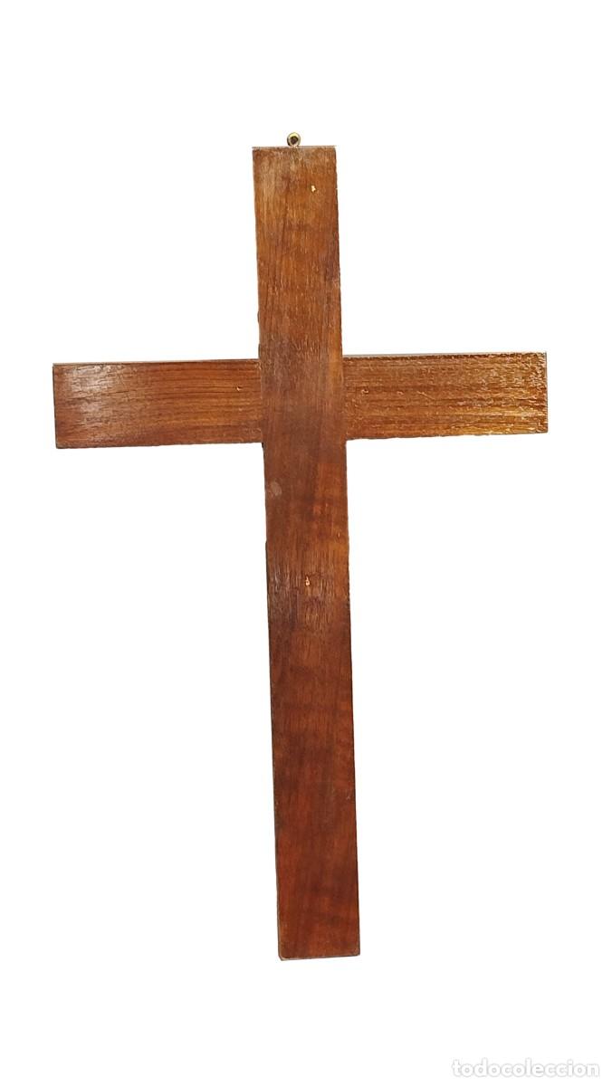 Antig&uuml;edades: CRUZ DE MADERA DE NOGAL - Foto 1