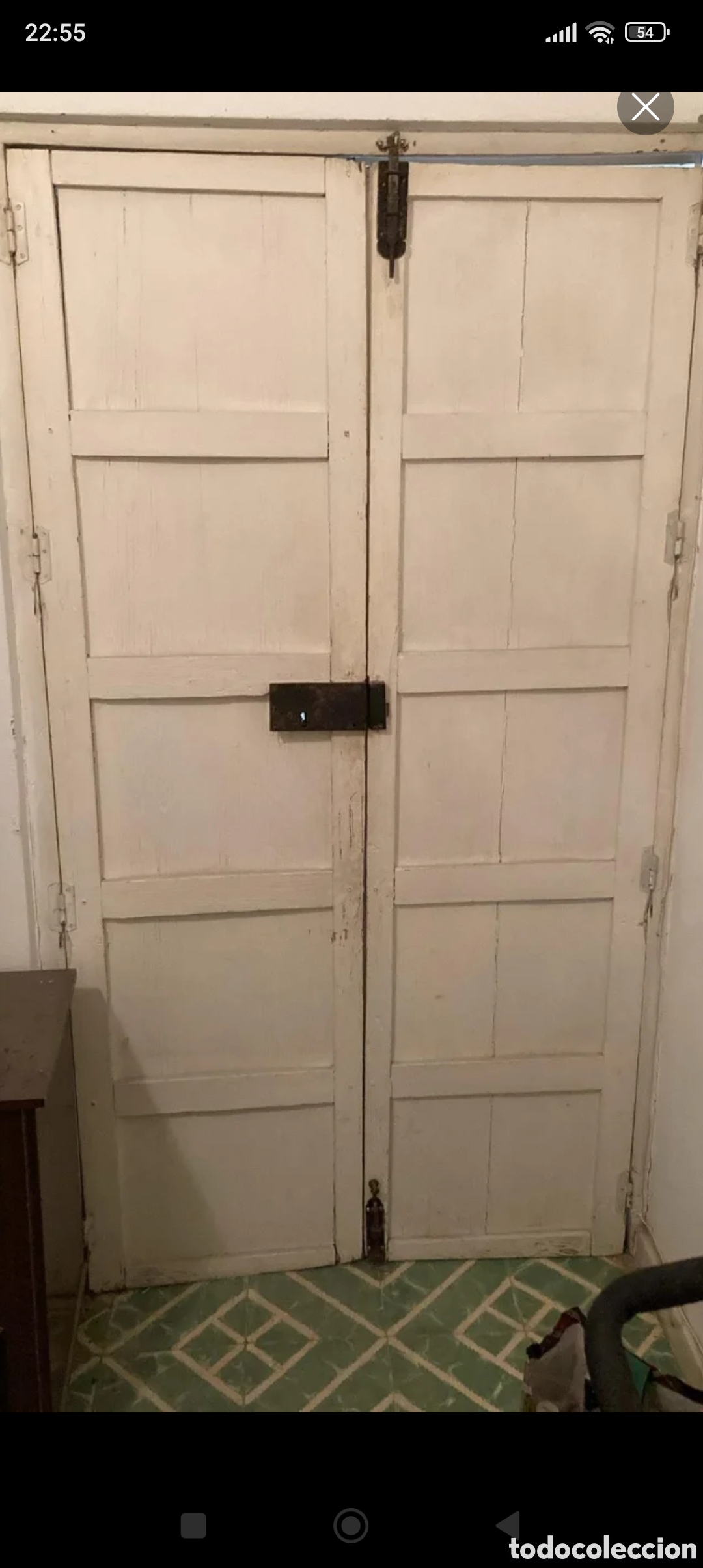 Antig&uuml;edades: PAREJA DE PUERTAS ANTIGUAS DE MADERA - Foto 4