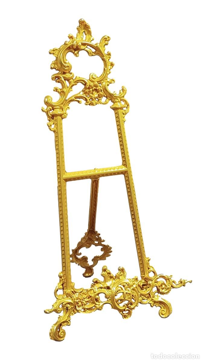 Antig&uuml;edades: ATRIL DE BRONCE DORADO - Foto 11