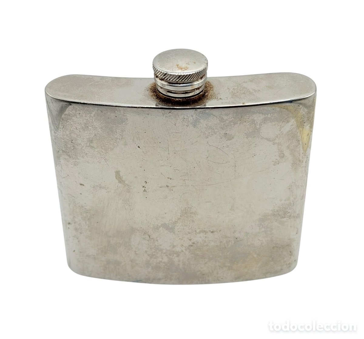 Antiguidades: Antigua Petaca Plateada