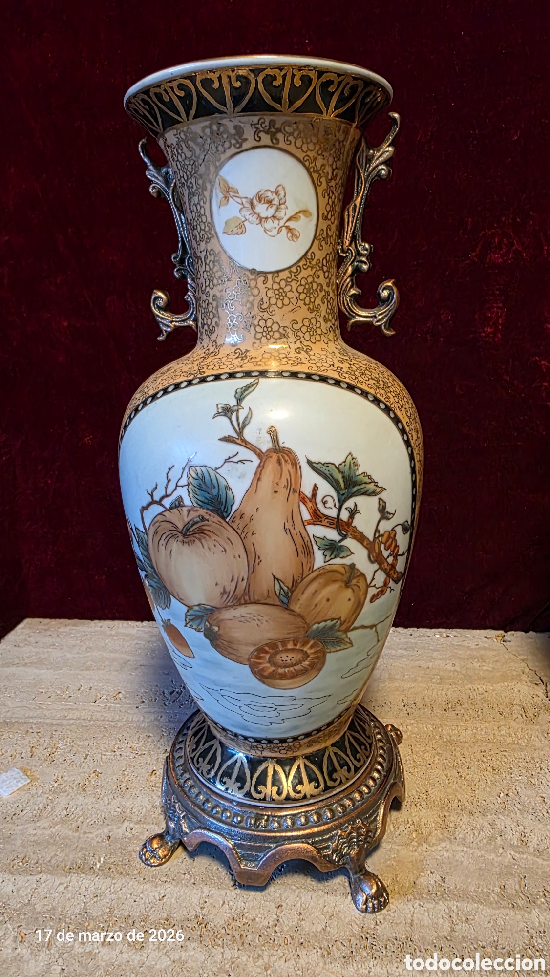 Antig&uuml;edades: Pareja jarrones porcelana adele carey - Foto 4