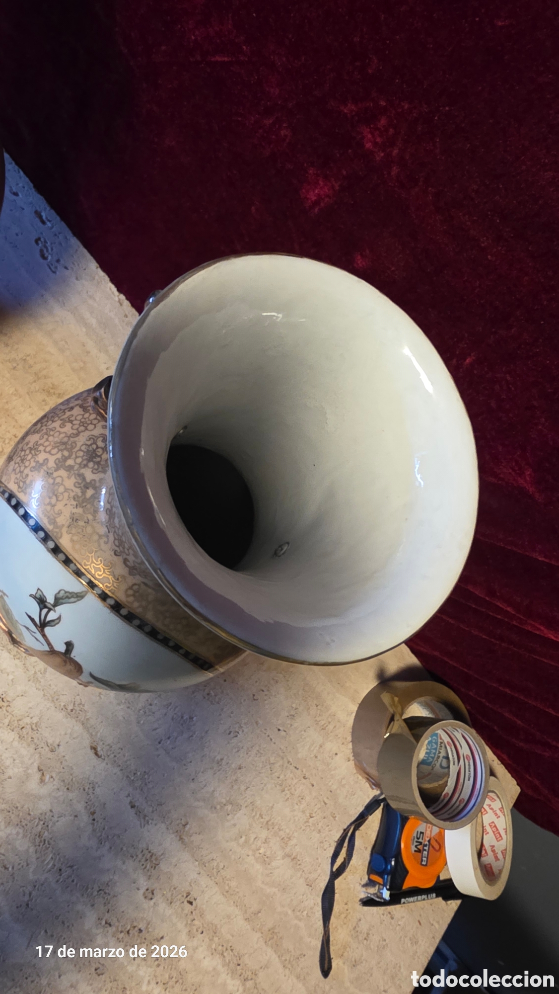 Antig&uuml;edades: Pareja jarrones porcelana adele carey - Foto 8