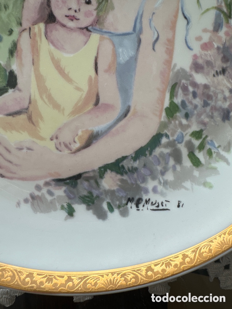 Antig&uuml;edades: Plato porcelana de la Maternidad - Foto 2