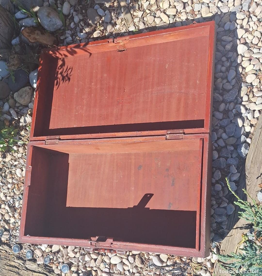 Antig&uuml;edades: Antigua Maleta de Madera de Oficios - Foto 6