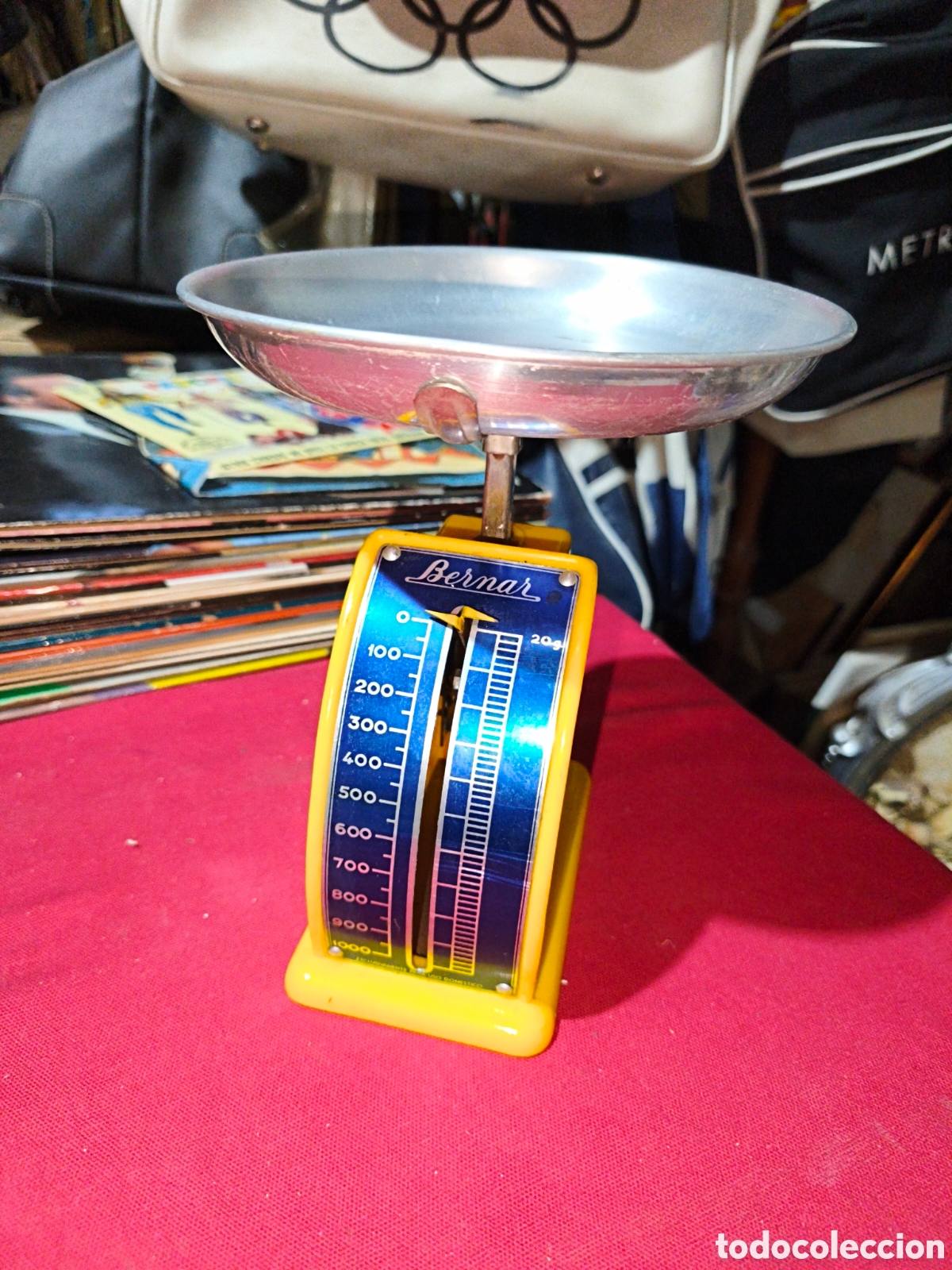 Antig&uuml;edades: Antigua balanza bascula peso de cocina Bernar para 1 kilos a&ntilde;os 60/70