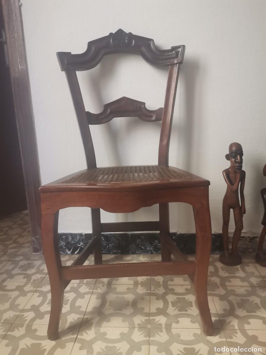 Antig&uuml;edades: SILLA ISABELINA caoba - Foto 1