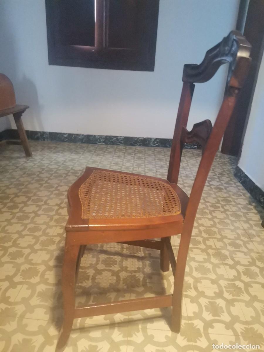 Antig&uuml;edades: SILLA ISABELINA caoba - Foto 3