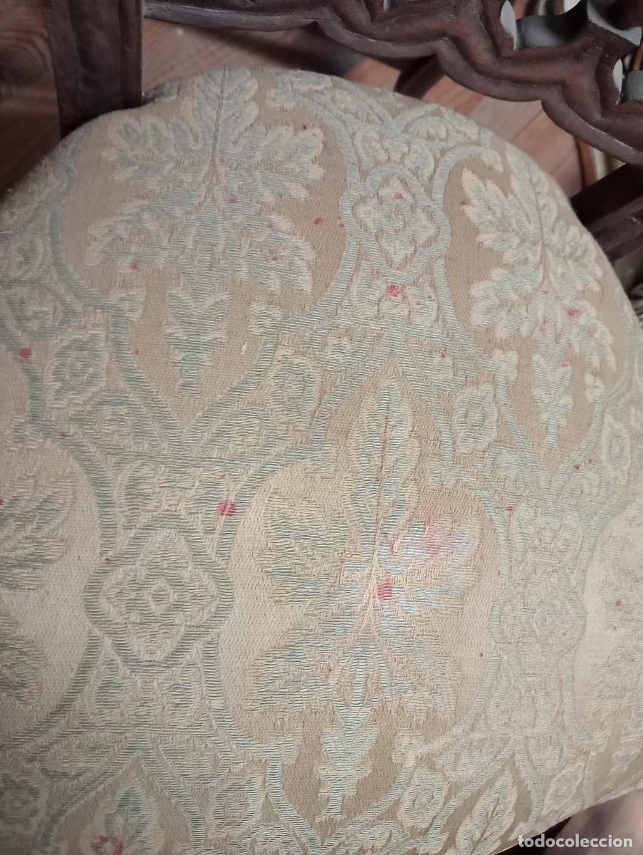 Antig&uuml;edades: Sofa y 6 sillas, antiguo. Nogal. - Foto 6