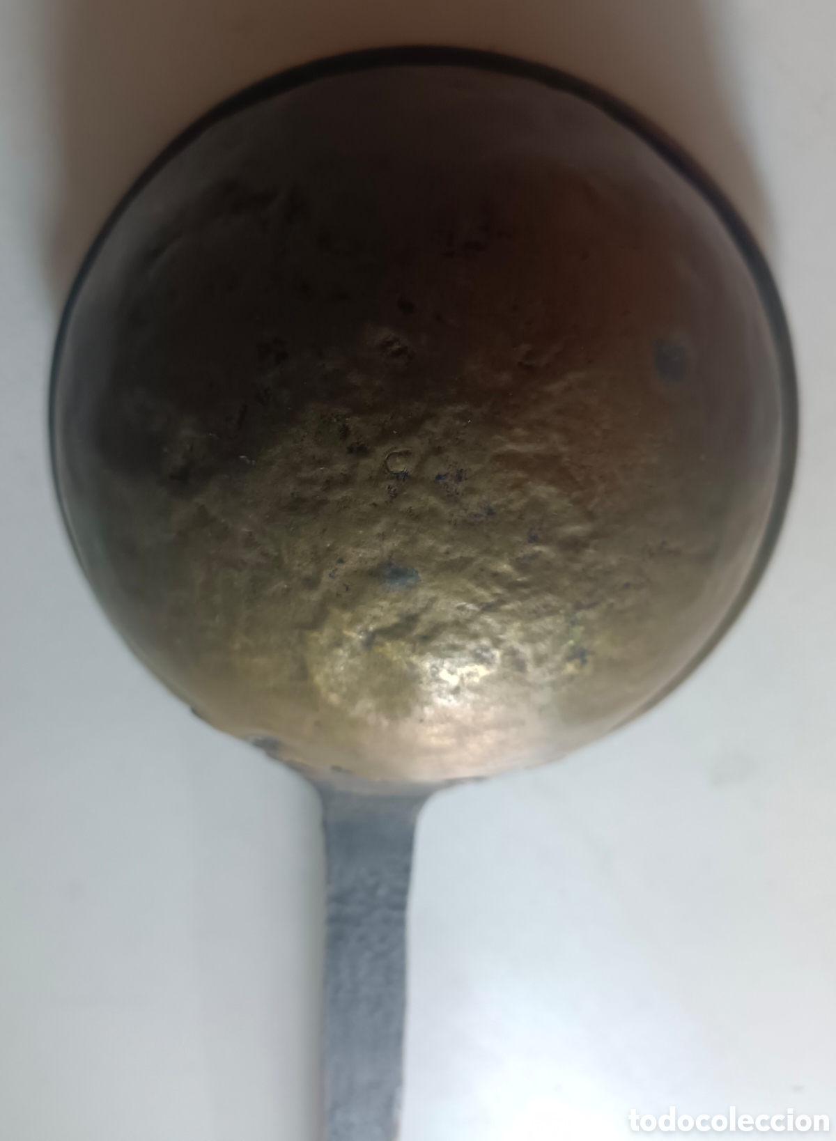 Antig&uuml;edades: Antiguo cucharon o cazo de laton - Foto 6
