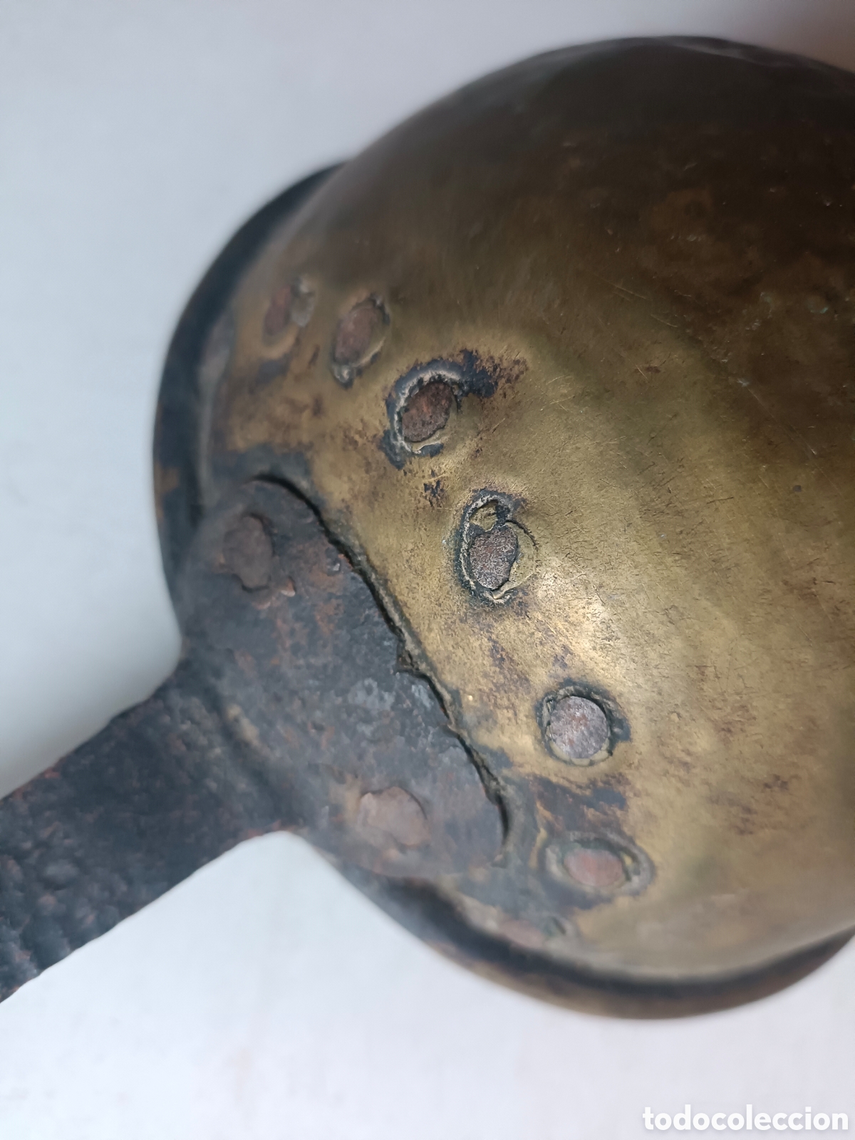 Antig&uuml;edades: Antiguo cucharon o cazo de laton - Foto 8