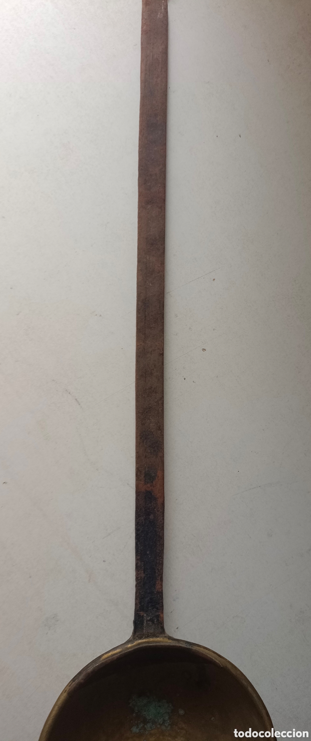 Antig&uuml;edades: Antiguo cucharon o cazo de laton - Foto 11