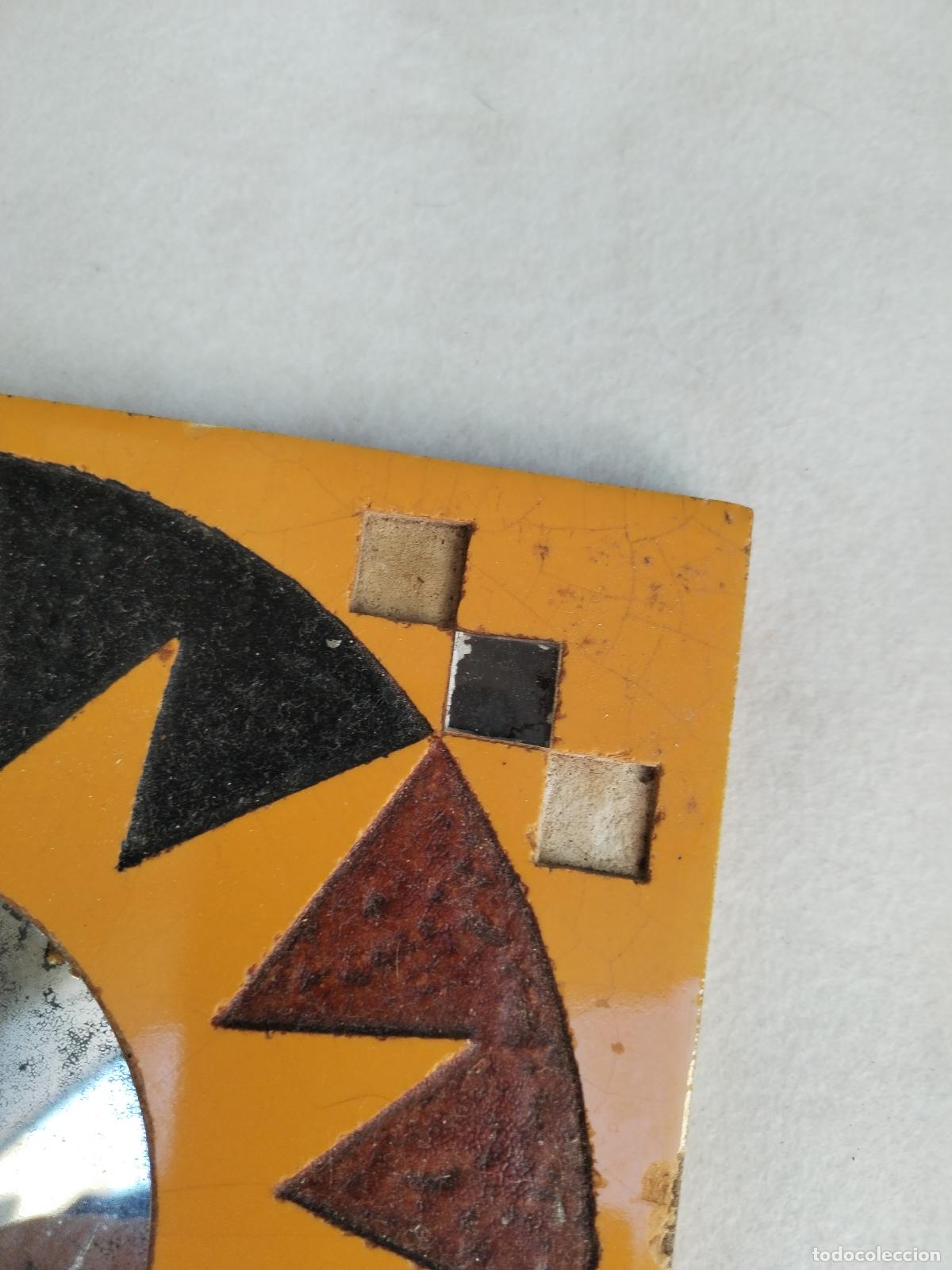 Antig&uuml;edades: espejo de azulejo sol vintage - Foto 4