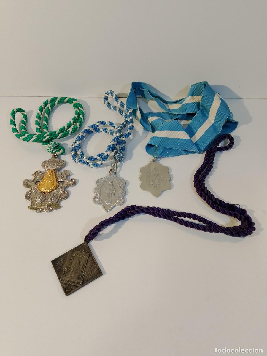 Antig&uuml;edades: medallas religiosas conjunto de 4- - Foto 1