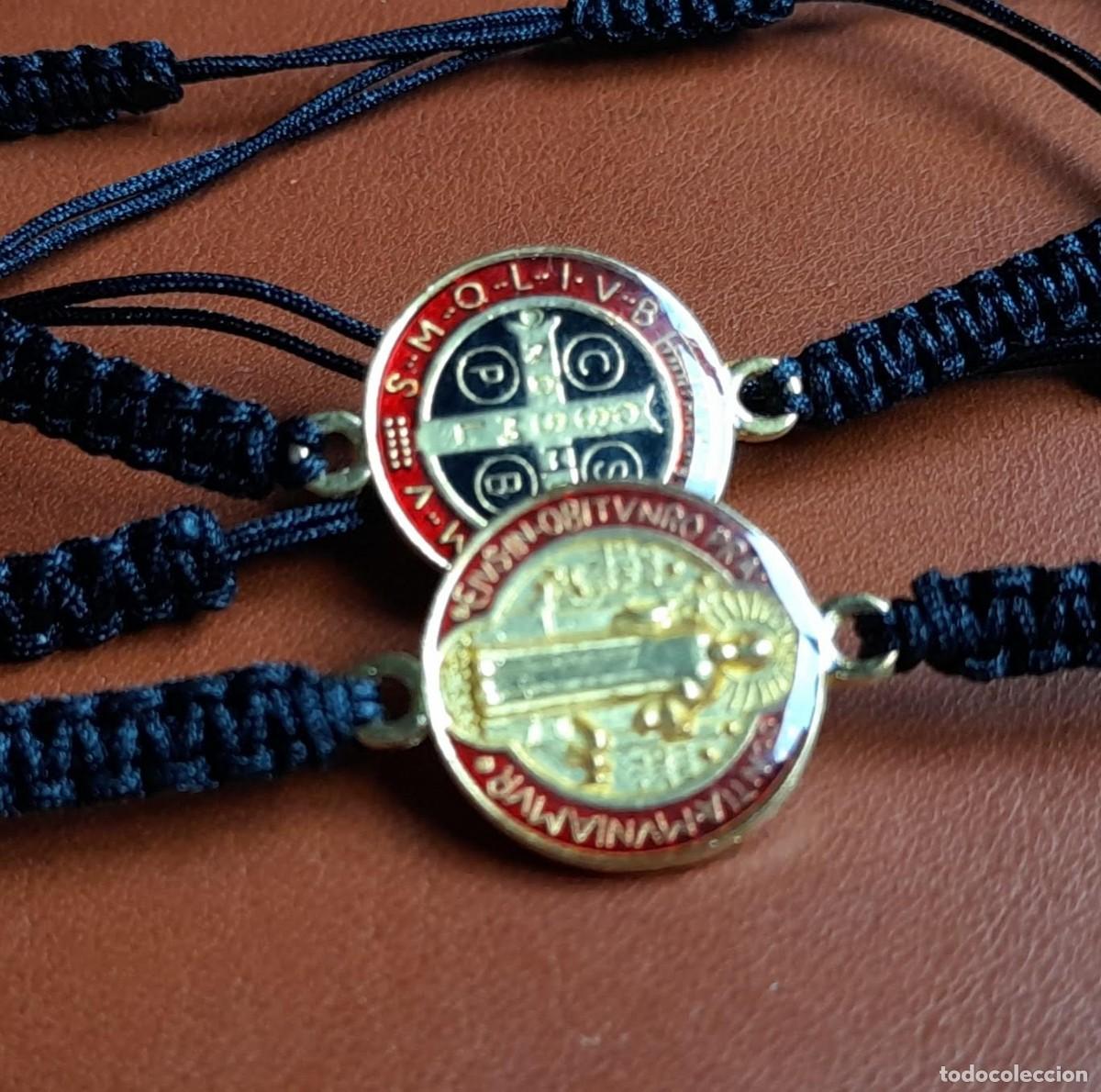 Antig&uuml;edades: Pulsera Medalla de San Benito - Foto 2