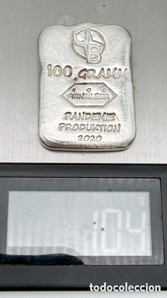 Antig&uuml;edades: Lingote plata 999 coleccionable - Foto 5