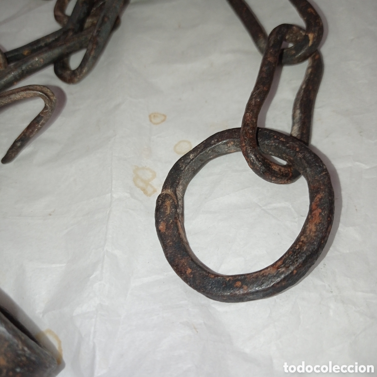 Antig&uuml;edades: CADENA O LLAR PARA COLGAR LA CALDERA - Foto 3