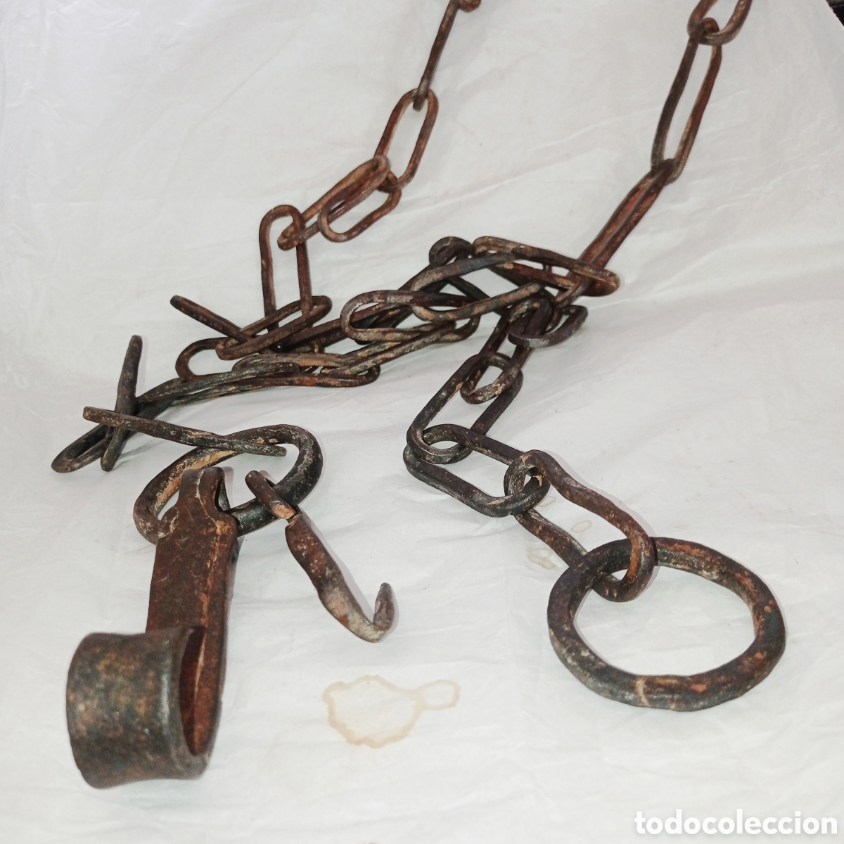 Antig&uuml;edades: CADENA O LLAR PARA COLGAR LA CALDERA - Foto 5