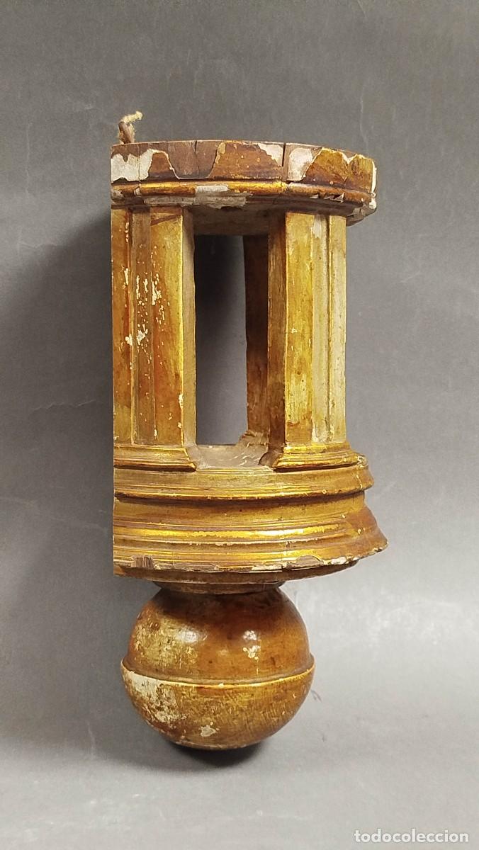 Antig&uuml;edades: FAROL DE MADERA SIGLO XIX - Foto 3