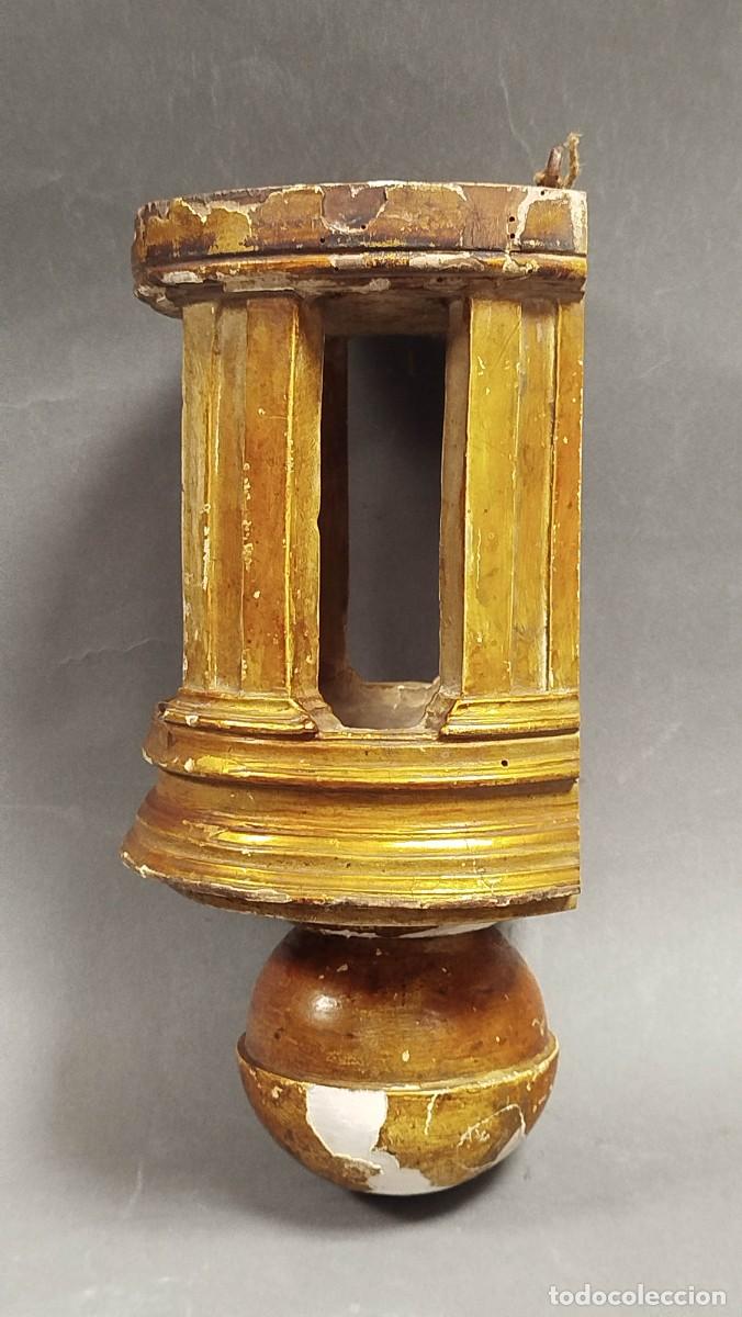 Antig&uuml;edades: FAROL DE MADERA SIGLO XIX - Foto 5
