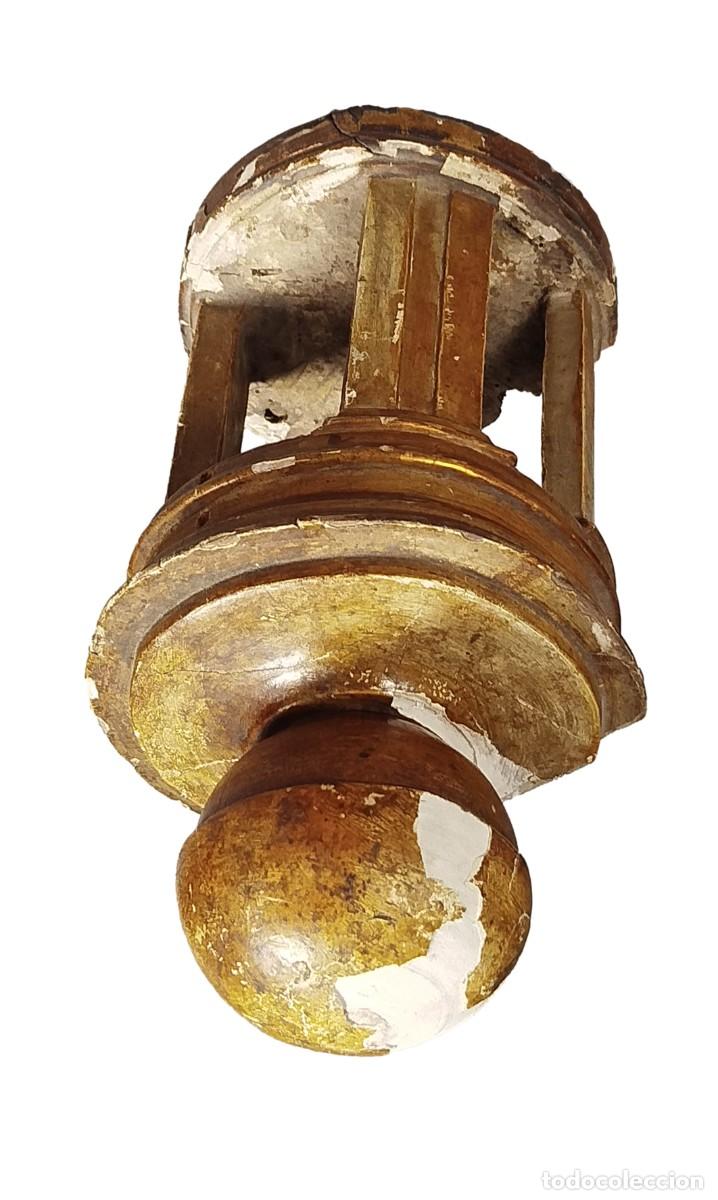 Antig&uuml;edades: FAROL DE MADERA SIGLO XIX - Foto 8