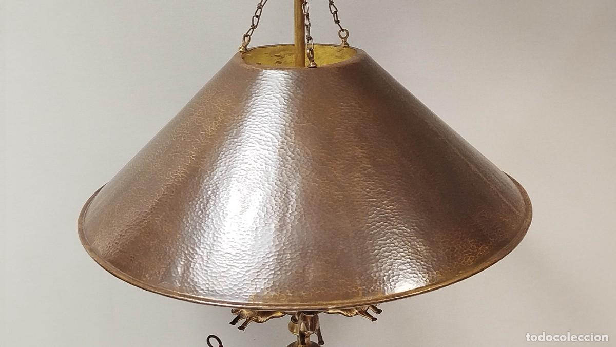 Antig&uuml;edades: LAMPARA DE PIE CON VELON ESTILO ANDALUSI - Foto 9