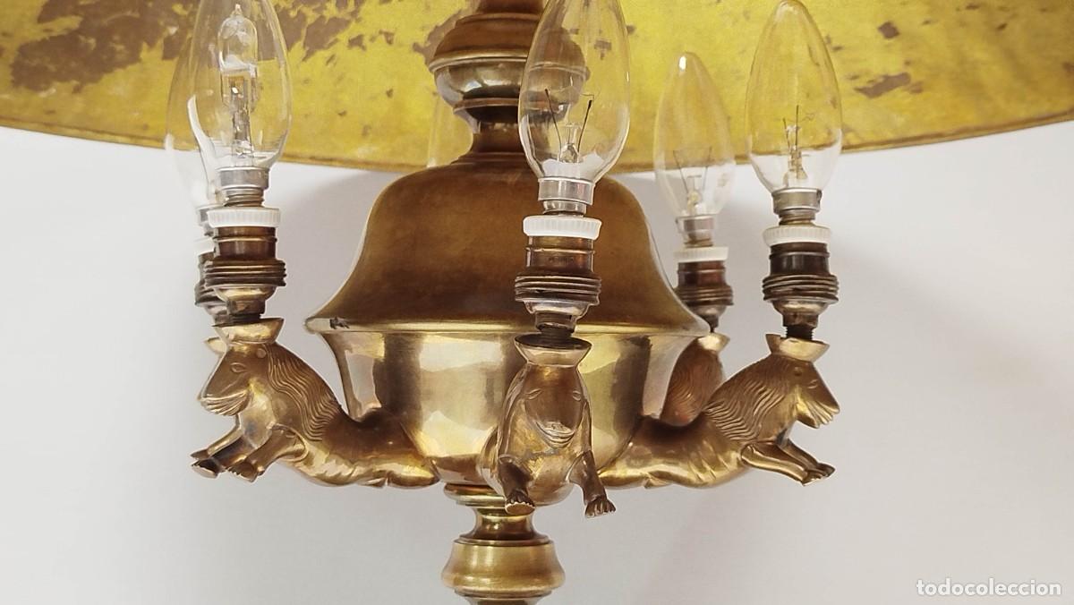 Antig&uuml;edades: LAMPARA DE PIE CON VELON ESTILO ANDALUSI - Foto 11
