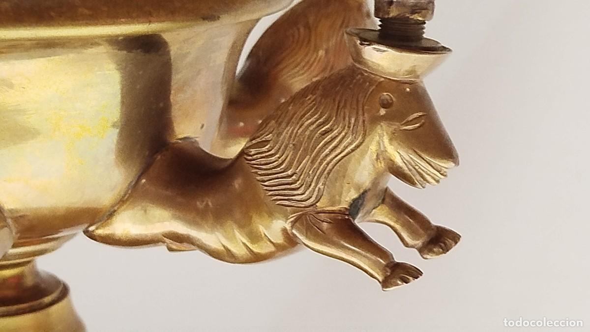 Antig&uuml;edades: LAMPARA DE PIE CON VELON ESTILO ANDALUSI - Foto 16