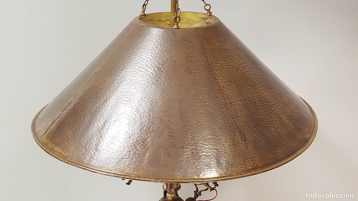 Antig&uuml;edades: LAMPARA DE PIE CON VELON ESTILO ANDALUSI - Foto 19