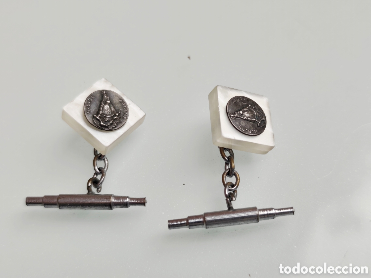 Antig&uuml;edades: Antiguos Gemelos medalla religiosa - Foto 1