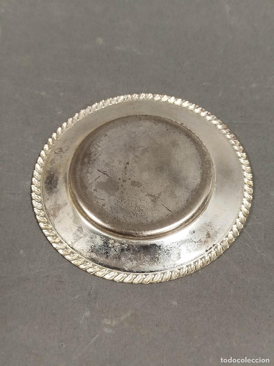 Antig&uuml;edades: PLATITO DE METAL PLATEADO - Foto 3