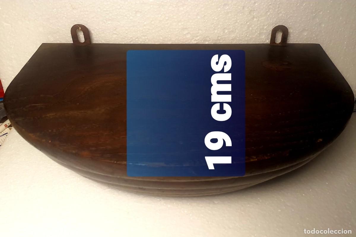 Antig&uuml;edades: PEANA DE MADERA PARA FIGURAS RELIGIOSAS - Foto 4