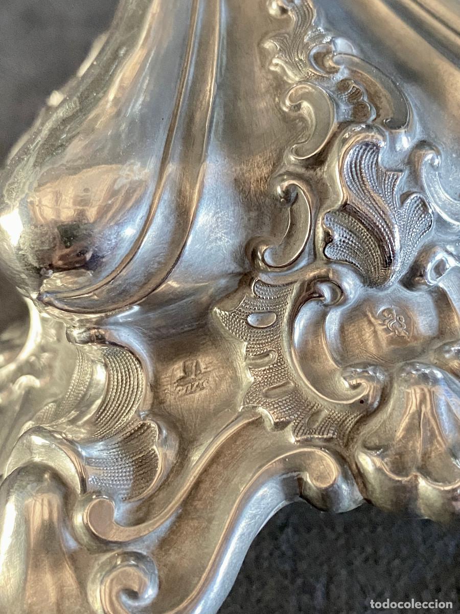 Antig&uuml;edades: Centro de mesa . Plata y cristal . Modernista - Foto 6